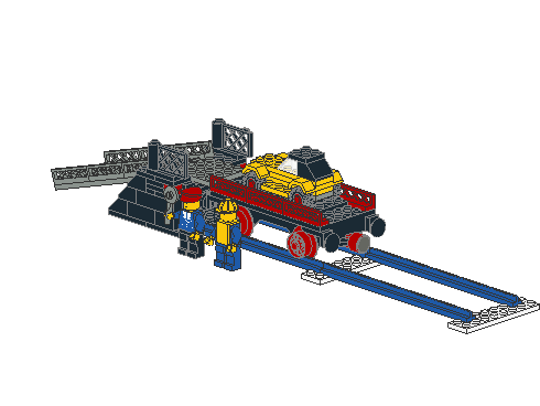 Loading Ramp and Car Transport Wagon