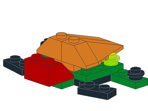 Orange Fish - Turtle