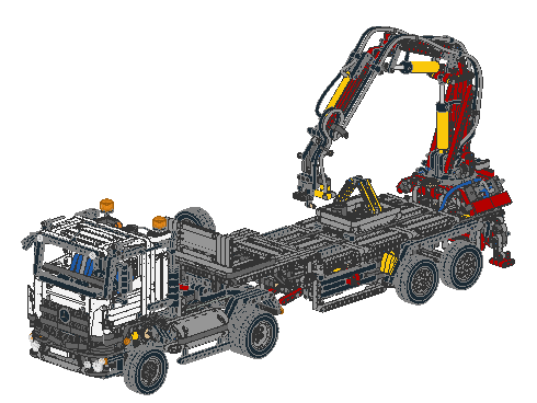 Mercedes Benz Arocs 3245 - Flatbed-Trailer