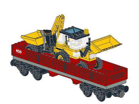Railroad Tractor Flatbed
