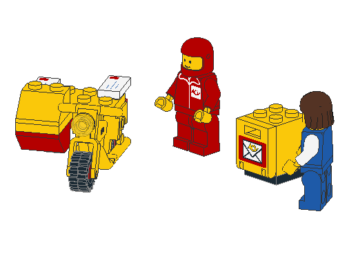 Mailman on Motorcycle