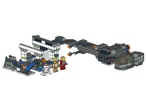 B-wing at Rebel Control Center