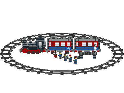 Push-Along Passenger Steam Train