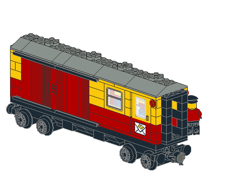 Postal Container Wagon Covered